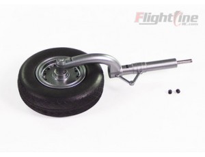 Flightline 2.0M B-24 Liberator Main Landing Gear Strut & Wheel Set - Left 